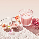 Himalayan Salt and Rosewater Candle - TEMOF 