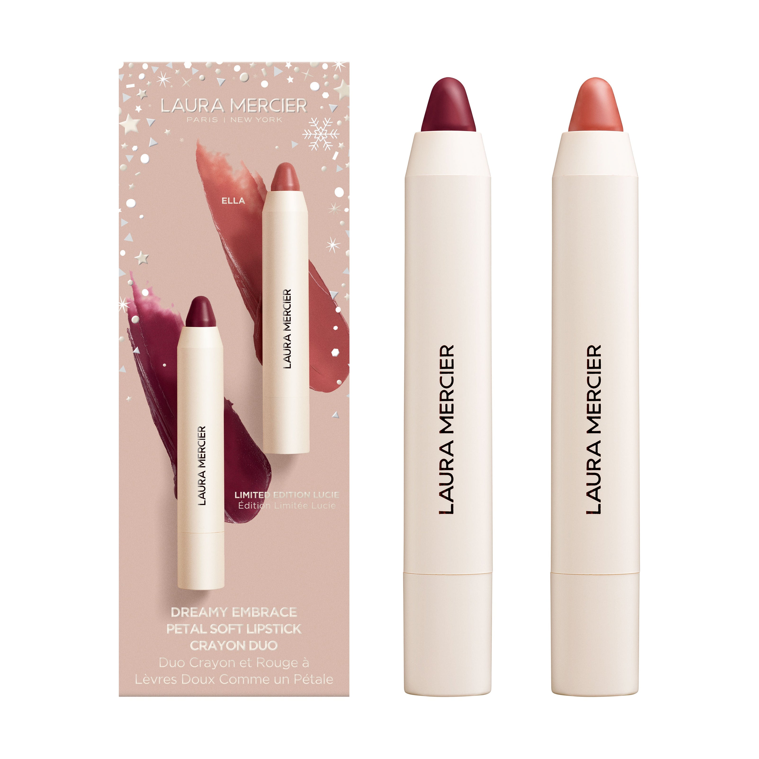 Dreamy Embrace Petal Soft Lipstick Crayon Duo (Limited Edition) - Temof Store 