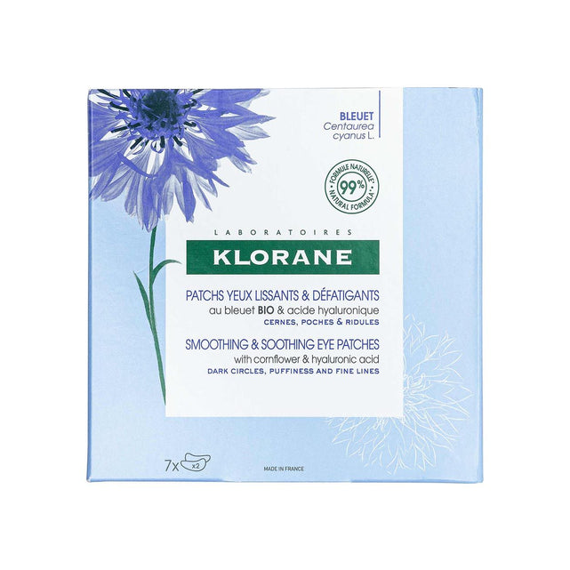 Smoothing and Soothing Eye Patches With Cornflower and Hyaluronic Acid - Temof Store 