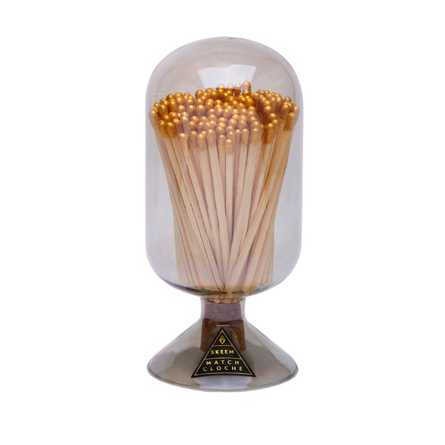 Smoke Match Cloche with Gold-Tipped Matches - Temof Store 