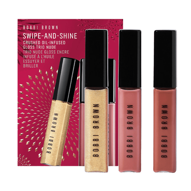 Swipe & Shine Crushed Oil Infused Gloss Trio Nude (Limited Edition) - Temof Store 