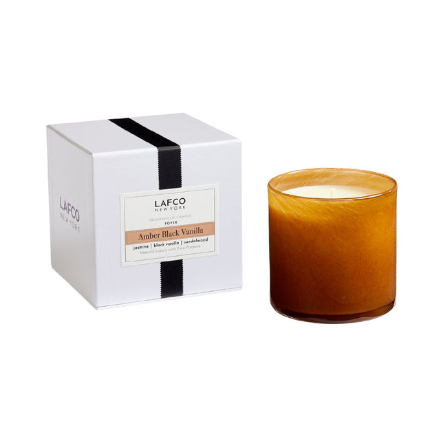 Amber Black Vanilla Signature Candle - Temof Store 