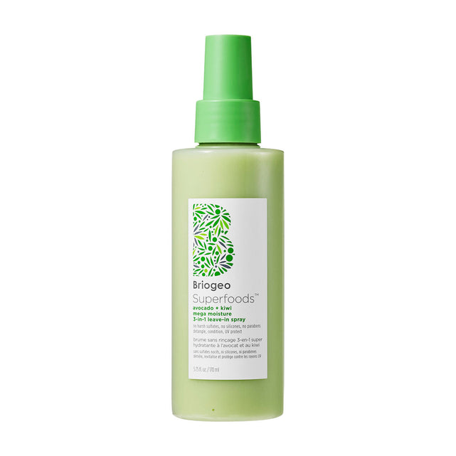 Superfoods Avocado and Kiwi Mega Moisture 3-in-1 Leave-In Conditioner, Detangler and UV Protection Spray - Temof Store 