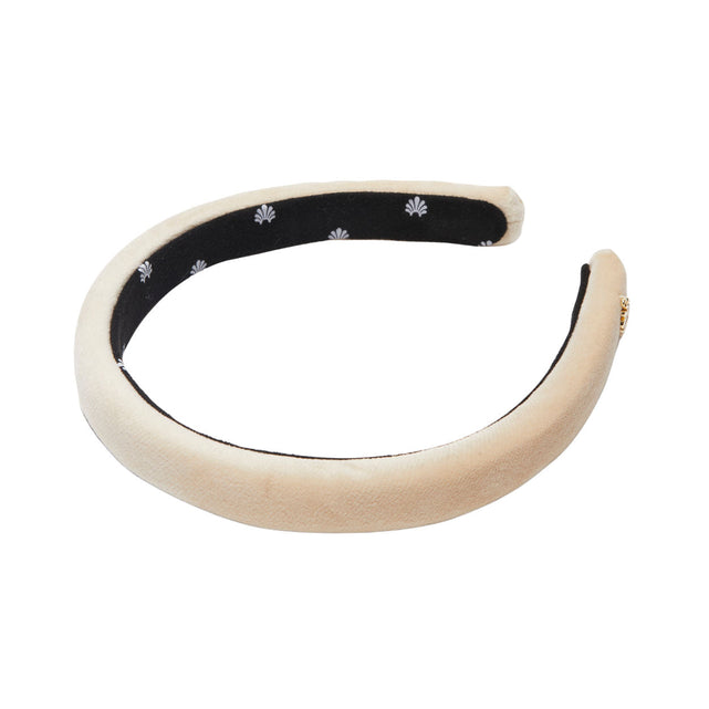 Latte Velvet Gigi Headband - Temof 