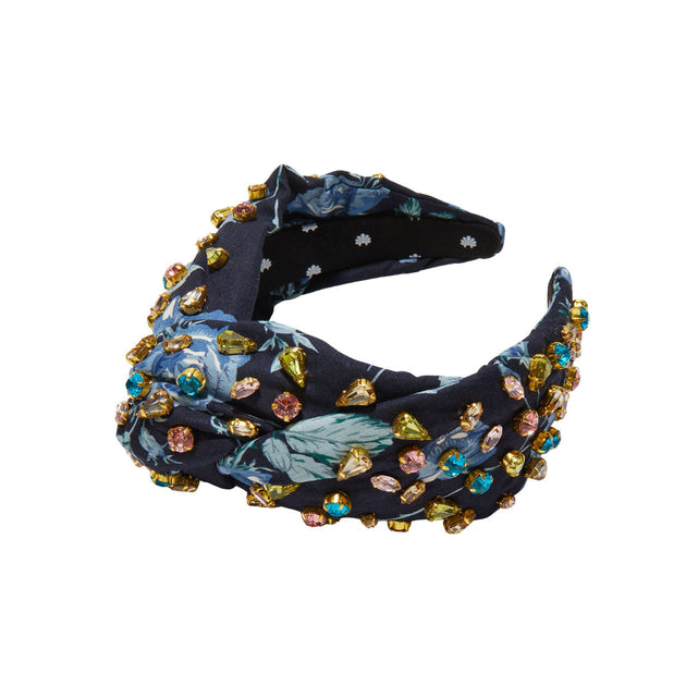 Midnight Fairytale Jeweled Greta Headband - Temof 