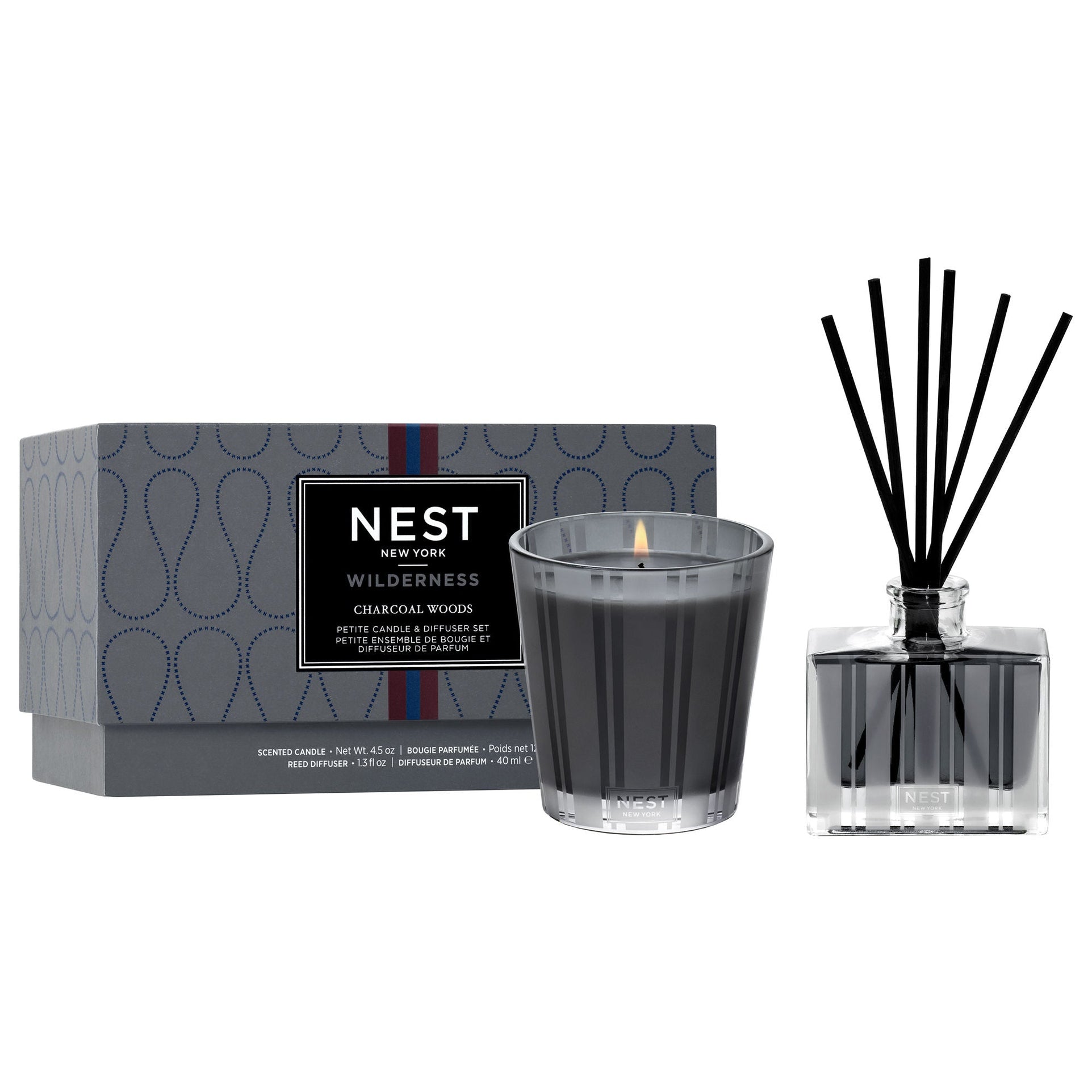 Charcoal Woods Petite Candle & Diffuser - Temof Store 