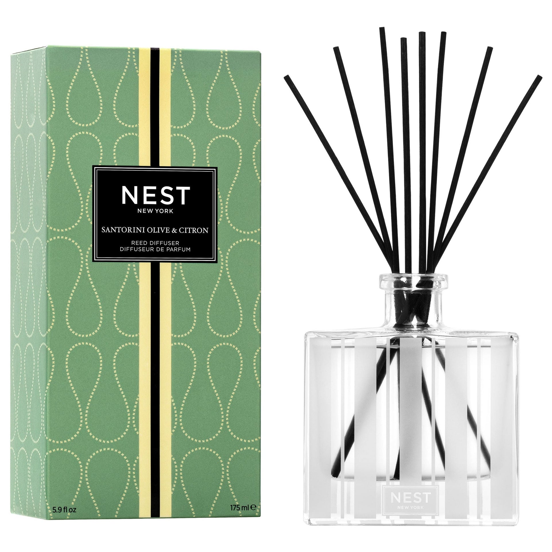 Santorini Olive and Citron Reed Diffuser - Temof Store 